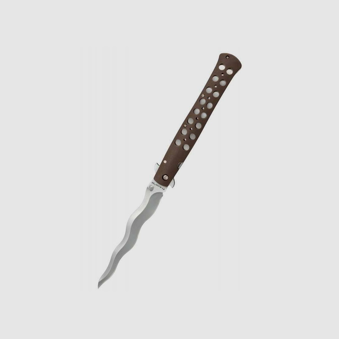 Cold Steel Ti-Lite Kris Taschenmesser, 6-Zoll-Klinge, AUS 10A, Glatte Schneide, Zy-Ex-Griff