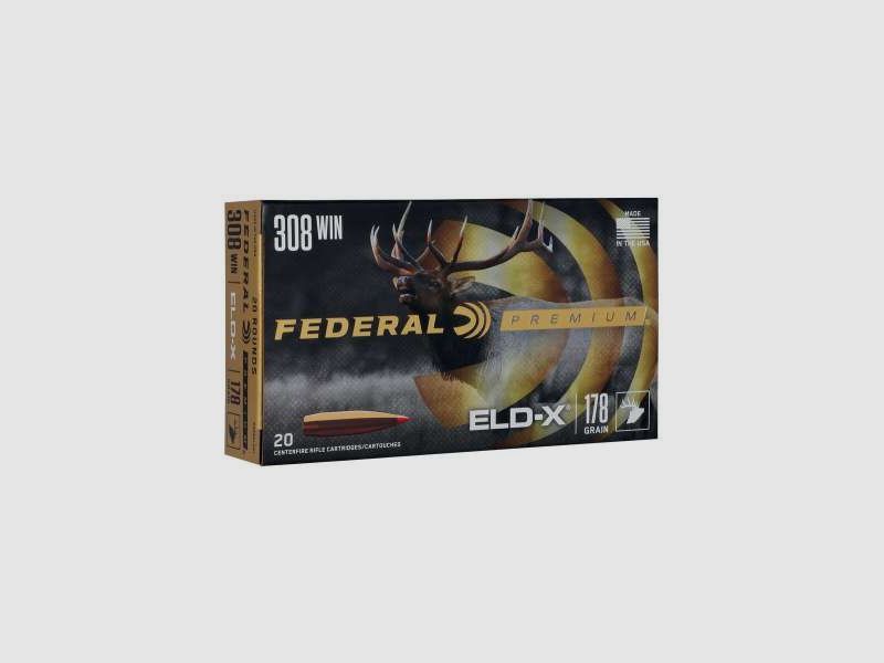 Federal Büchsenmunition Premium .308 Win. 11,5 g / 178 gr ELD-X