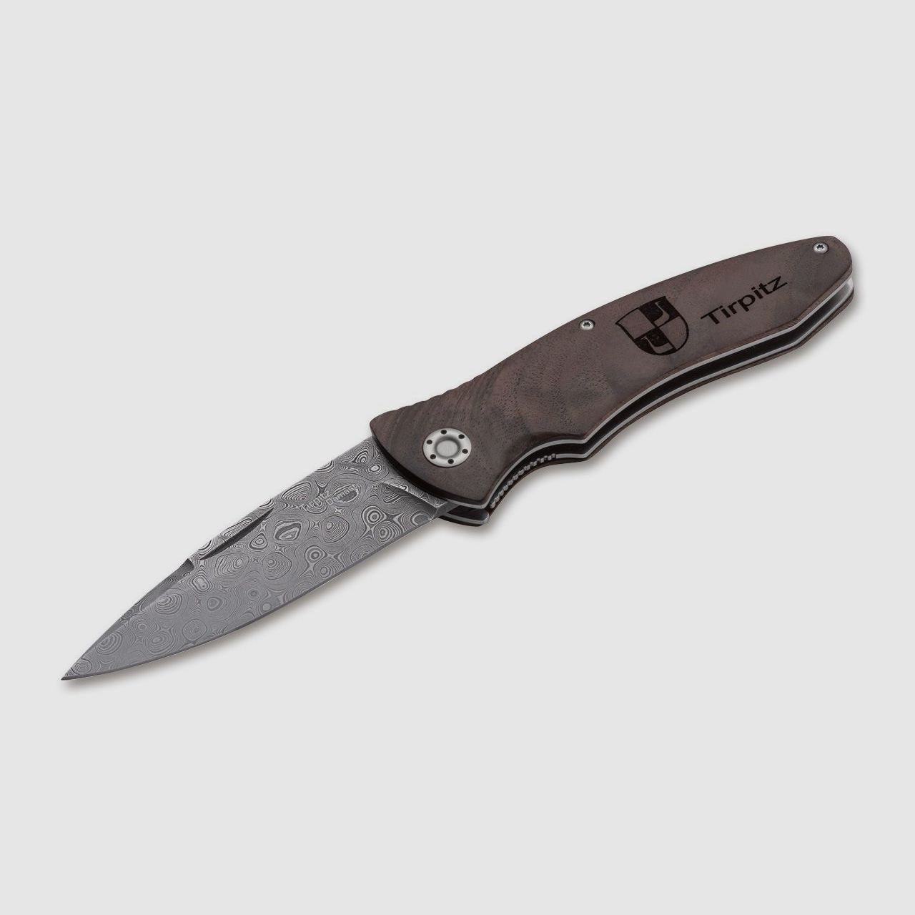Tirpitz-Damast Wood 42 - helles Griffholz lagernd