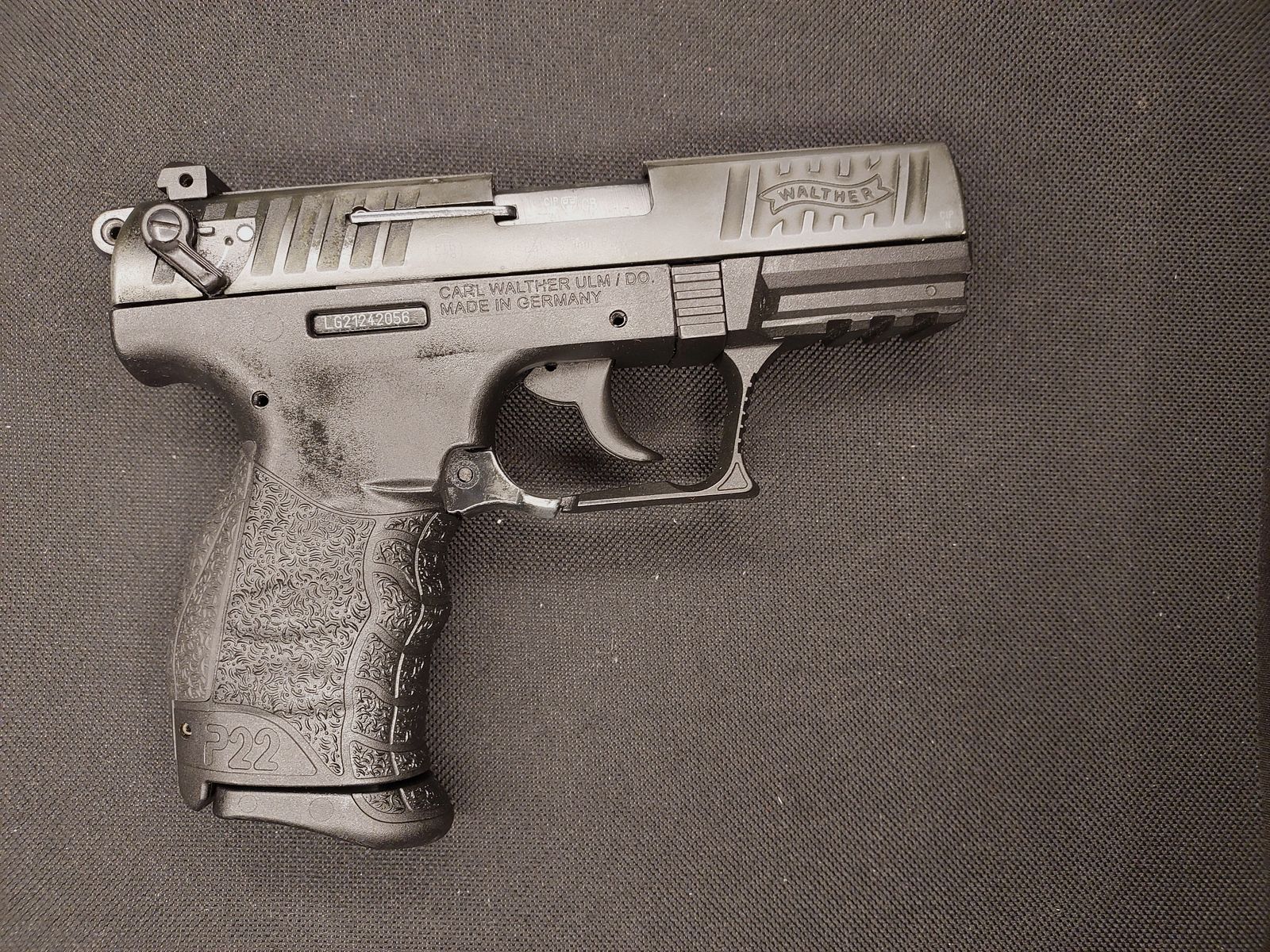 Walther P22Q blank firing pistol 9mm P.A.K. black (PTB 778) - P 22 q with Coptex holster