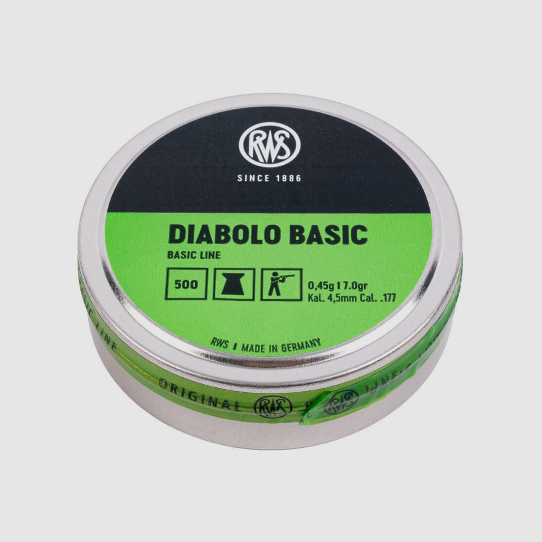 RWS Basic Line Flat 0,45g 500St 4,5mmDiabolo