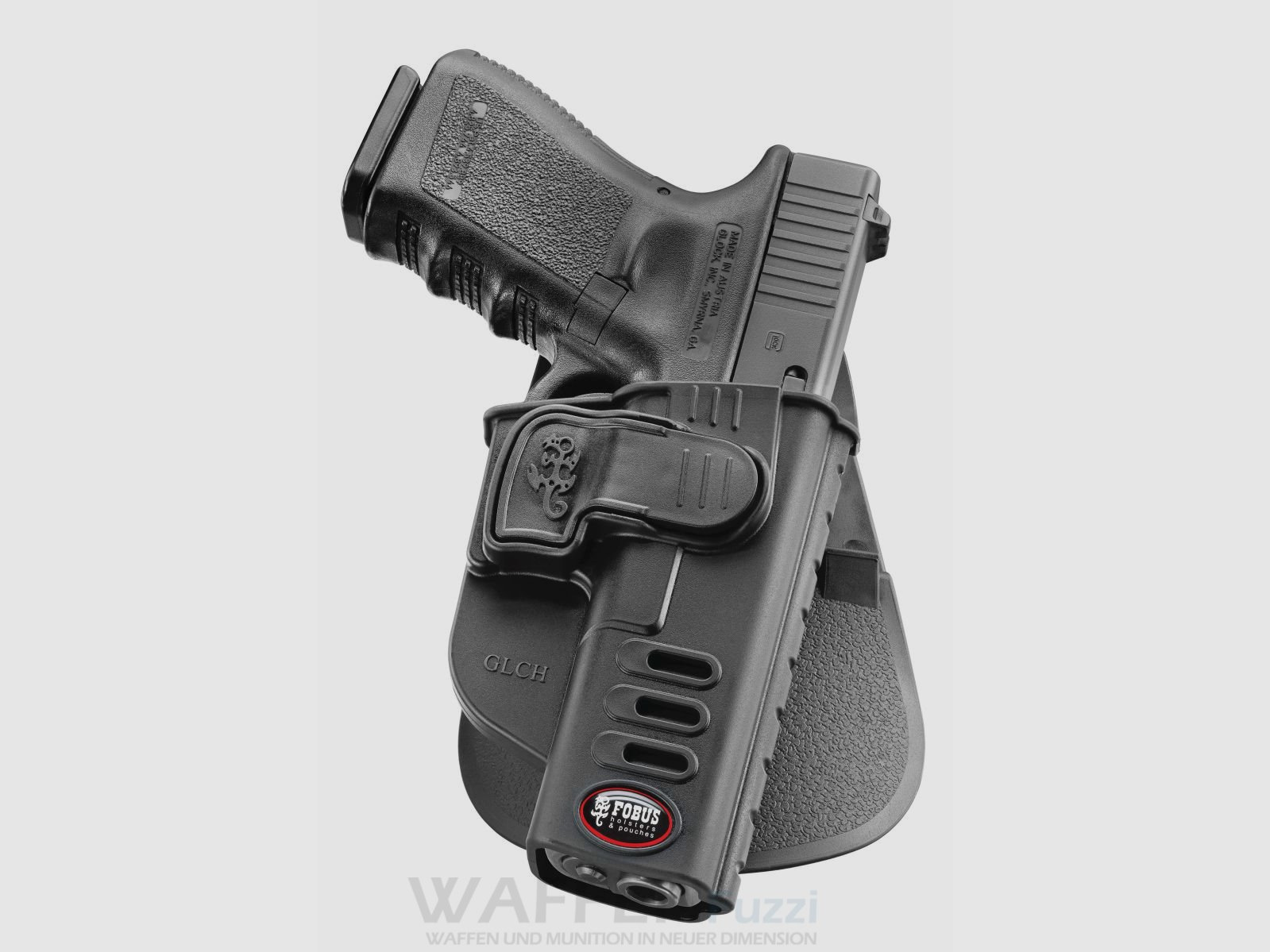 Fobus Paddle Trigger Holster LEFT with draw angle adjustment for Glock 17 & 19