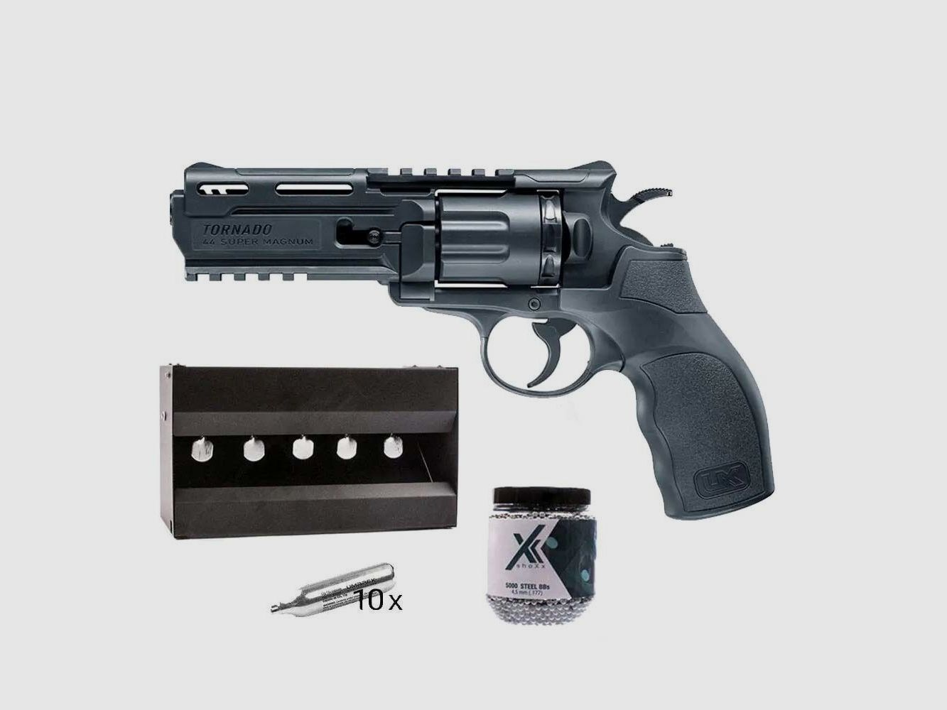 Divers	 UX Tornado - CO2 Revolver im 4,5mm Plinking-Set