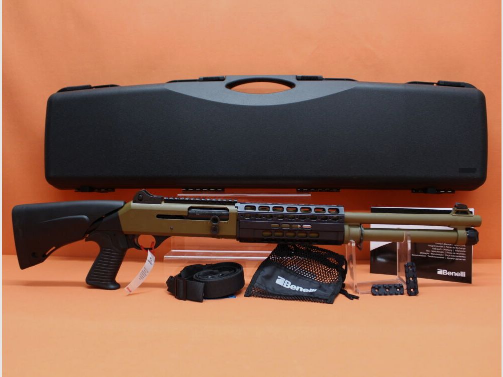 Benelli Ha.Flinte 12/76 Benelli M4 A1 TS BROWN 18,5" Lauf/ Multichoke/ Teleskop-Schaft/ Picatinny (M4T-PRO)