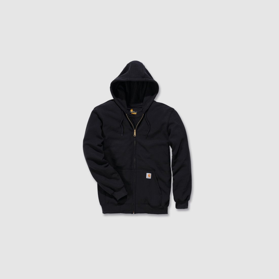Carhartt Midweight Hooded Zip Front Sweatshirt Heather Grey XL
