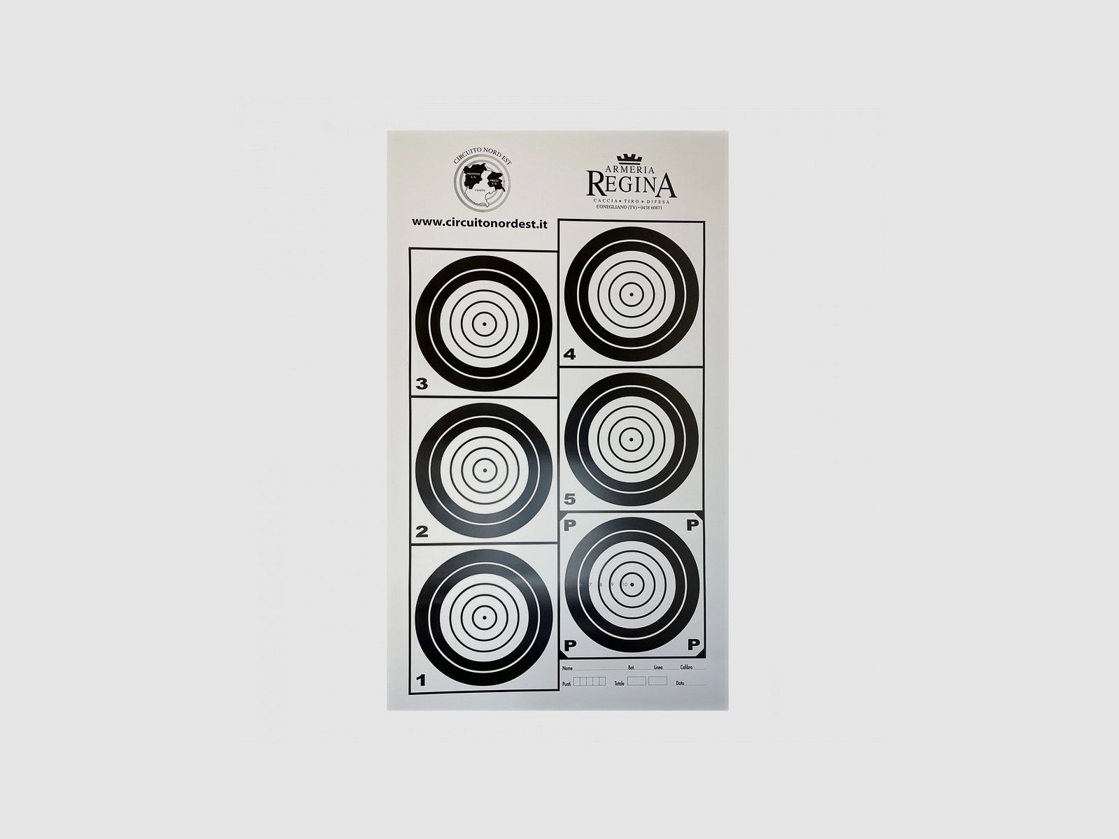 CIBLE SPORT/LIBRE 200 M. 6 CENTRES 10 PCS.