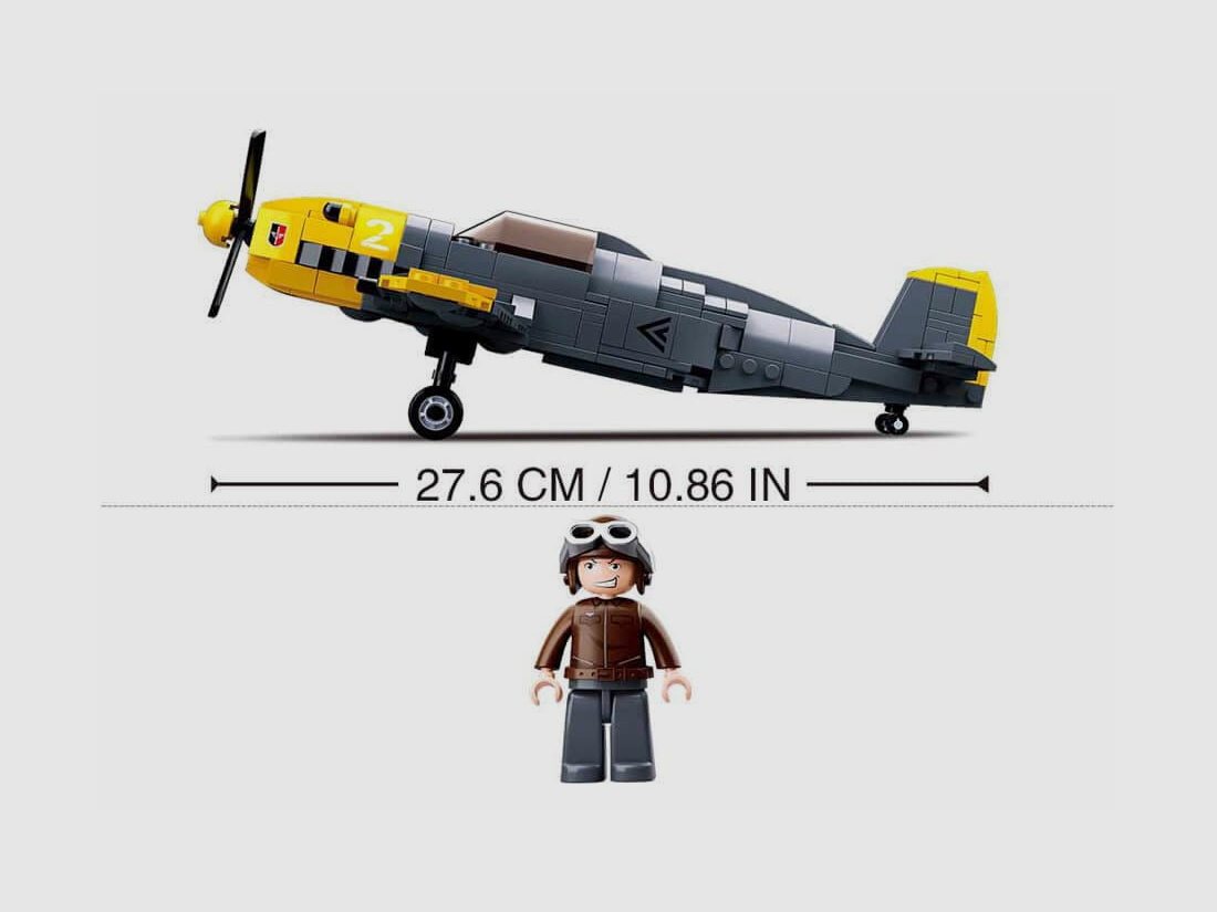 Sluban WWII - German Fighter Bomber Messerschmitt BF 109