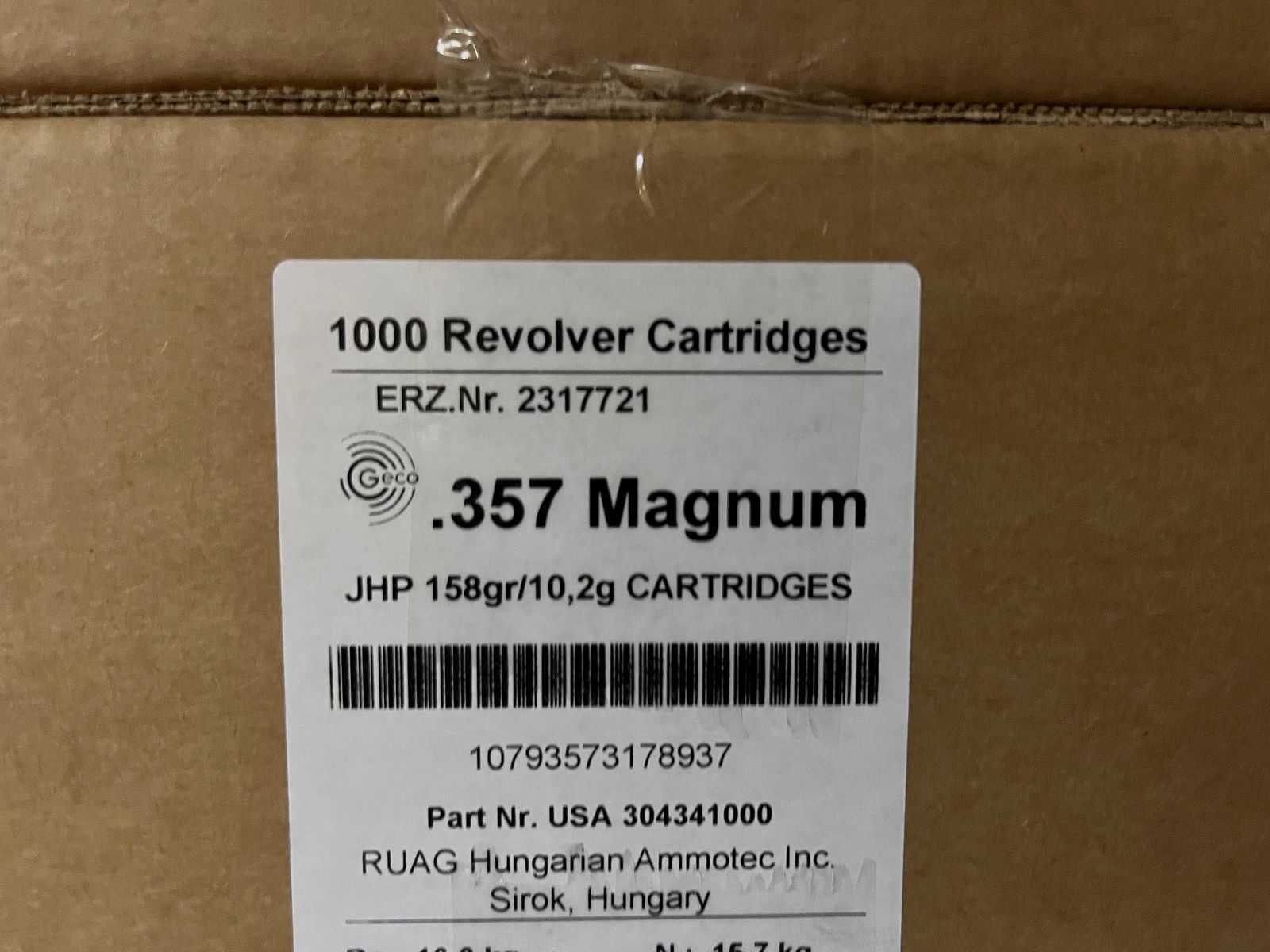 1000 disparos Geco .357 mag 158gr JHP www.waffenhandel-kraus.de en Lauf cerca de Núremberg