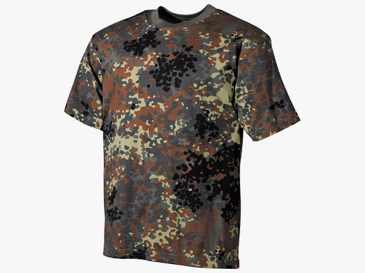 US T-Shirt, halbarm,flecktarn, 170 g/m²