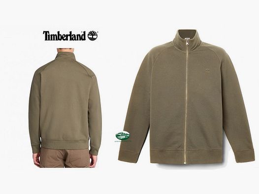 TIMBERLAND Felpa Exet Brushed full zip verde