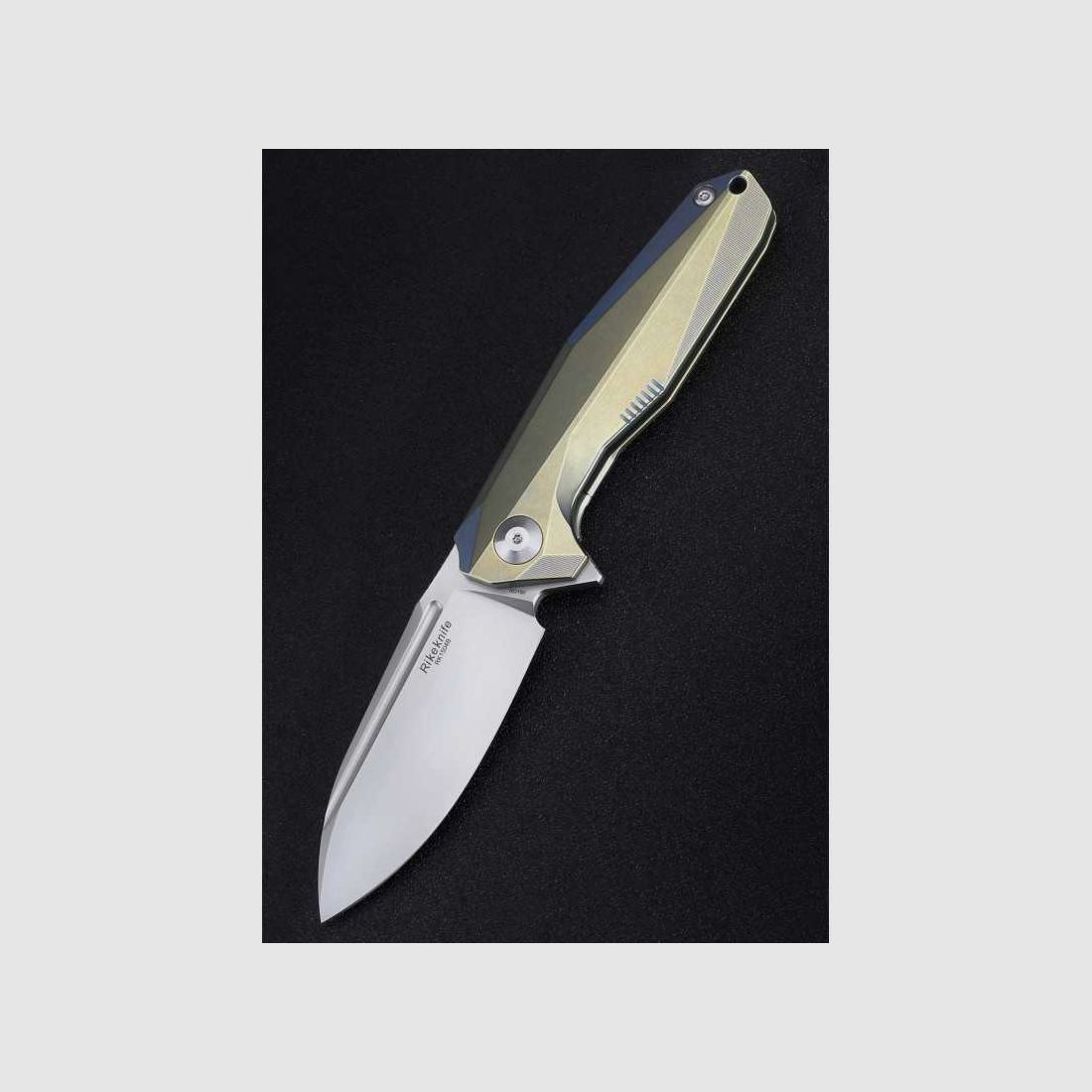 Rikeknife 1504B-GB Taschenmesser, Gold/Blau