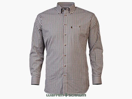 Books Shirt Easy Care Comfort Fit Green checked