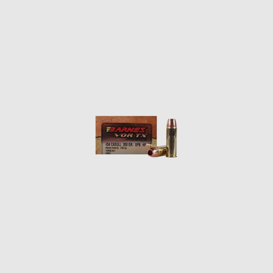 Barnes VOR-TX .454 Casull 250GR XPB Hollow Point 20 patronen