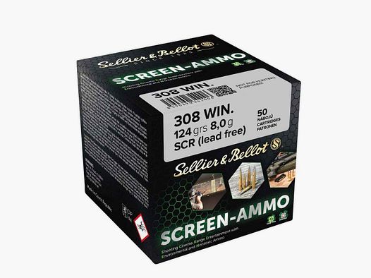 Sellier & Bellot Screen SCR Zink 124grs. Kaliber .308Win