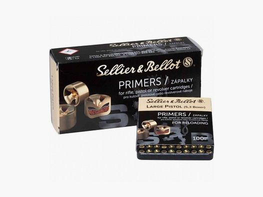 500 Large Pistol Primers Sellier Bellot