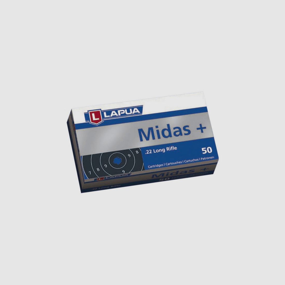 Lapua Midas+ .22 LR 40GR LRN 50 Patronen