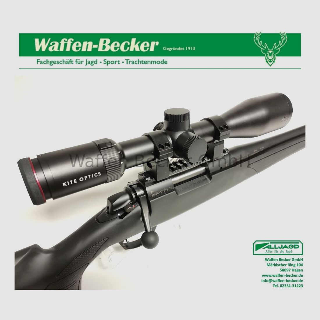Bergara young hunter offer: B14 Sporter cal. .308Win., M14x1 muzzle thread, 46cm barrel length + ZF Kite 3-12x50 reticle 60