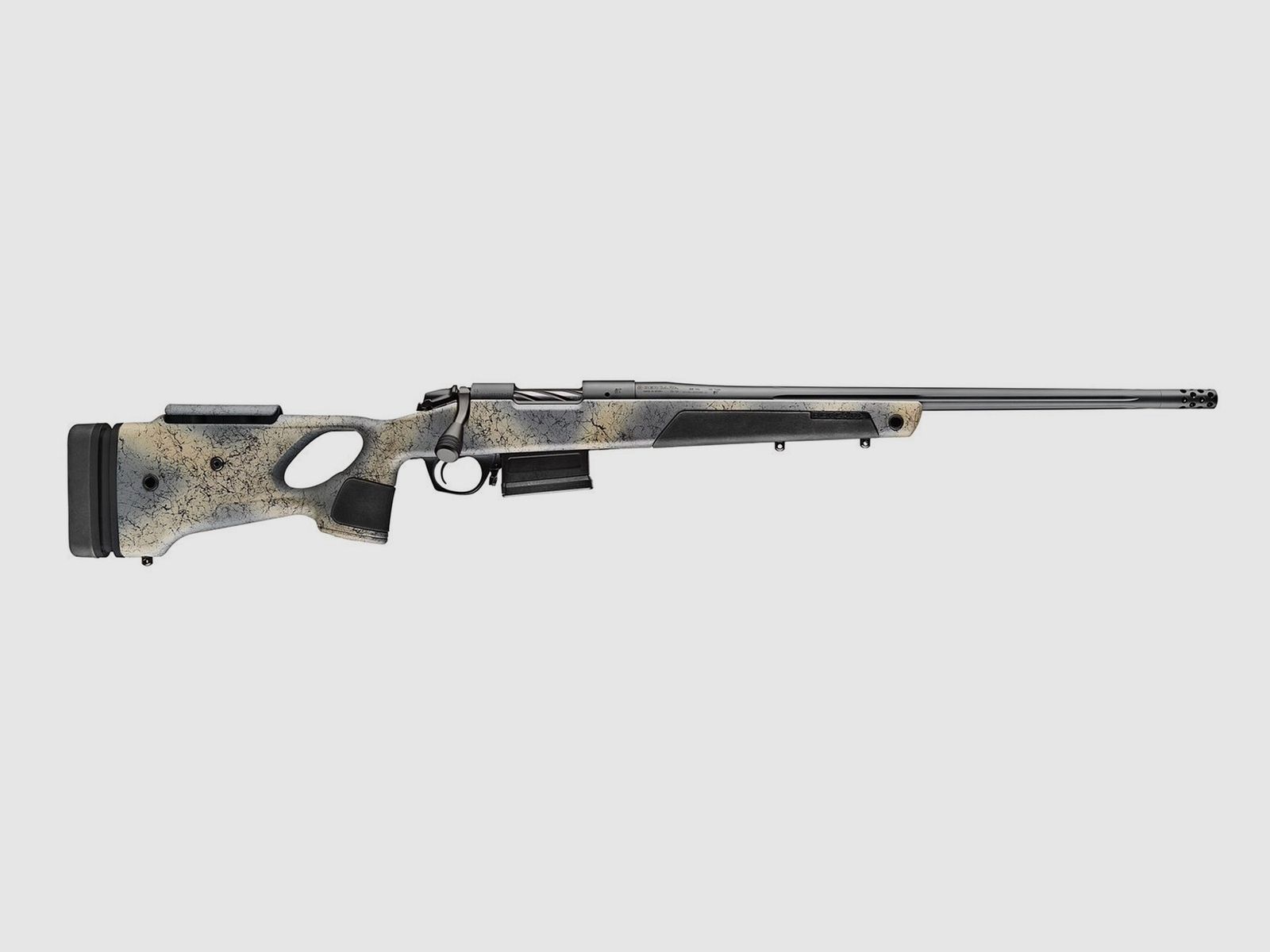 Bergara B14 Wilderness Thumbhole 20'' 6,5 Creedmoor Repetierbüchse Lochschaft Steel 5/8-24 UNEF 5+1