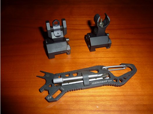 Ensemble de viseurs de bataille rabattables Troy Industries AR 15