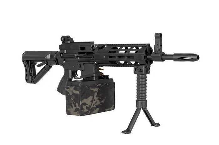 ASG machine gun G&G CM16 LMG Stealth – black, image 19 of 20