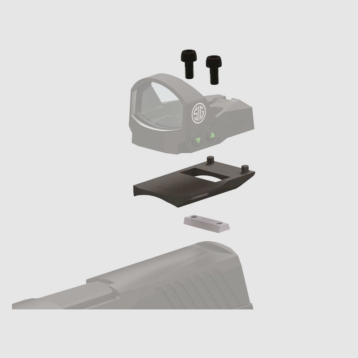 Sig Sauer ROMEO 1 Adapter Kit Springfield XD