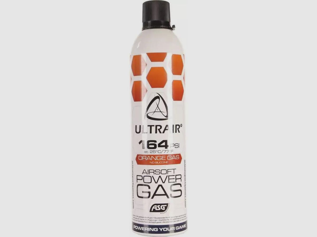 ASG Ultrair Gasflasche Orange 164Psi 570 ml - Mittlere Leistung - Zuverlässige Nachfüllung für Airsoft und Outdoor, Bild 2 von 5
