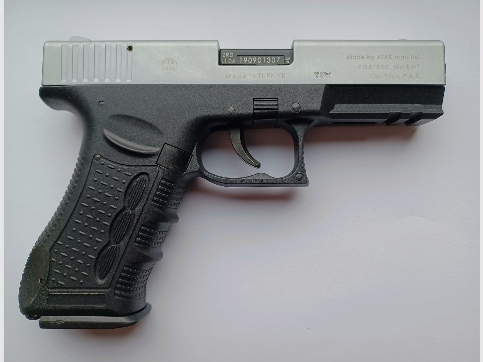 Zoraki 917 Kal. 9mm P.A.K. - Matt Chrom -