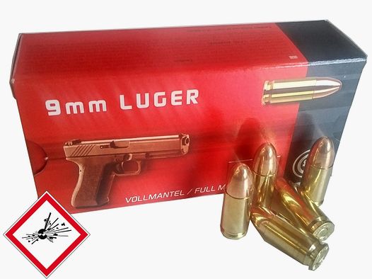 Geco cartouche de pistolet 9mm Luger VM 124gr