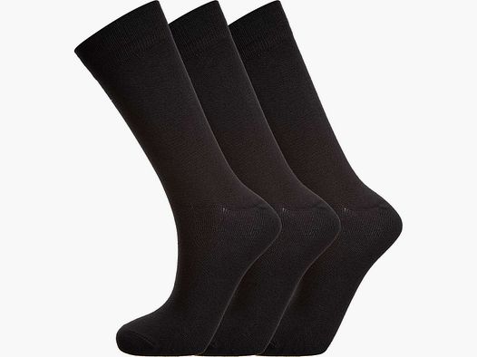 Calze in bambù Endurance Classic, nere, 3-pack 42-47