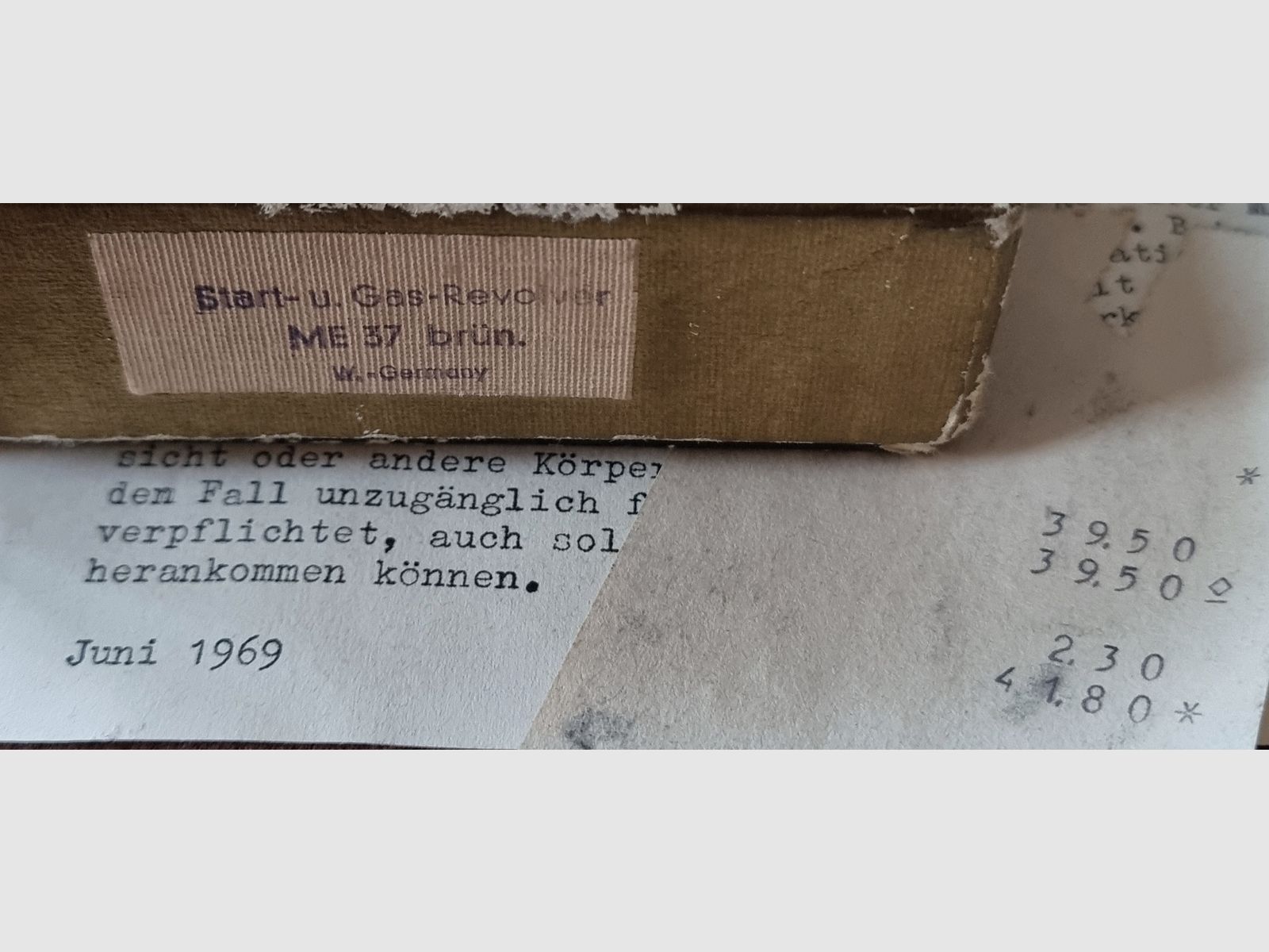 ME 37, blued from 1969, complete with accessories