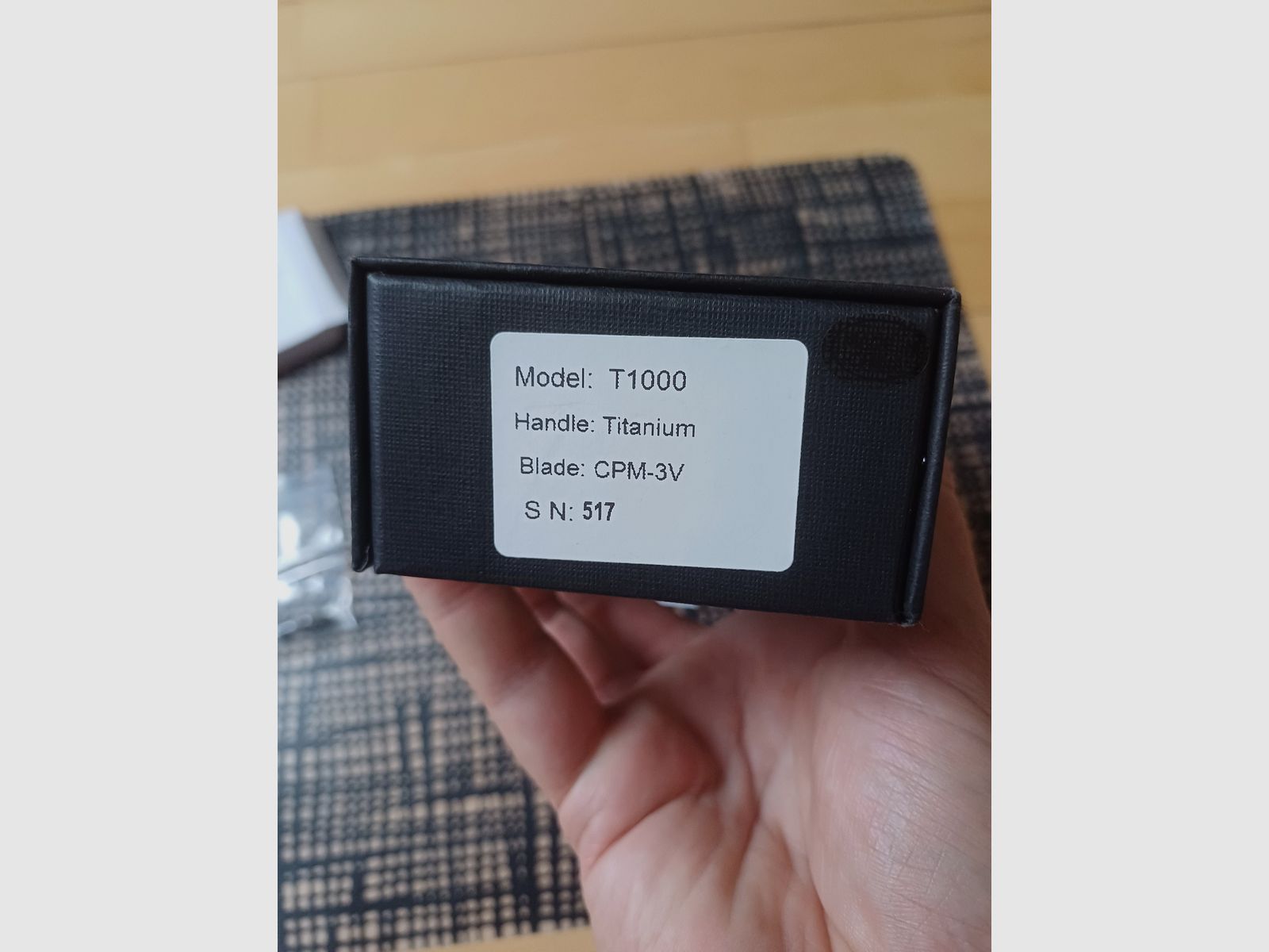 Reate Knives T1000 V1 CPM-3V S/N: 517 TOP Zustand