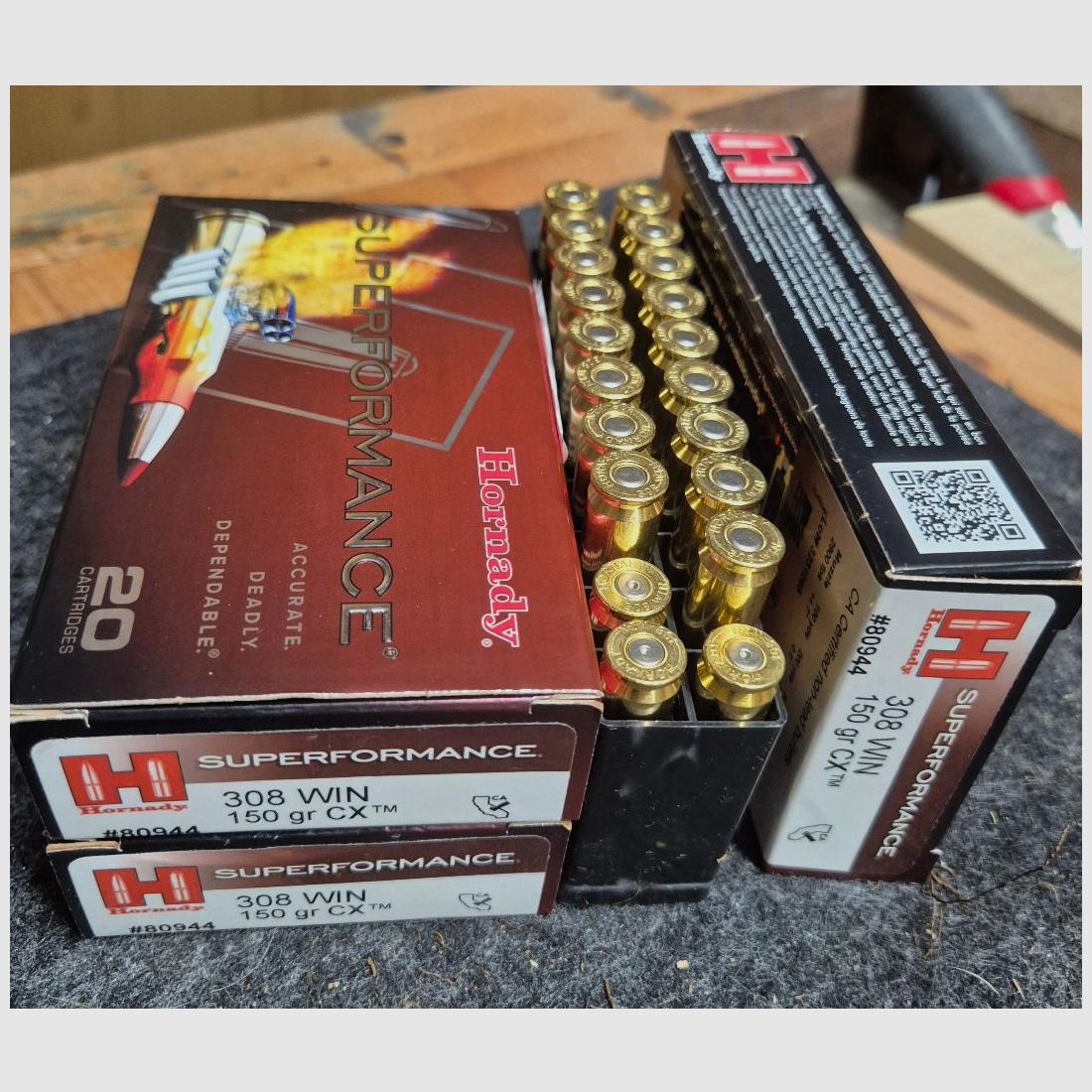 Hornady CX 308 150grain 57 Schuss