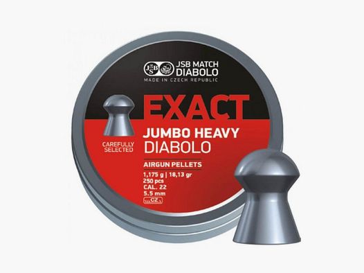JSB Diabolo Exact Jumbo Heavy .22 Cal, 500 pcs, 1.175 g
