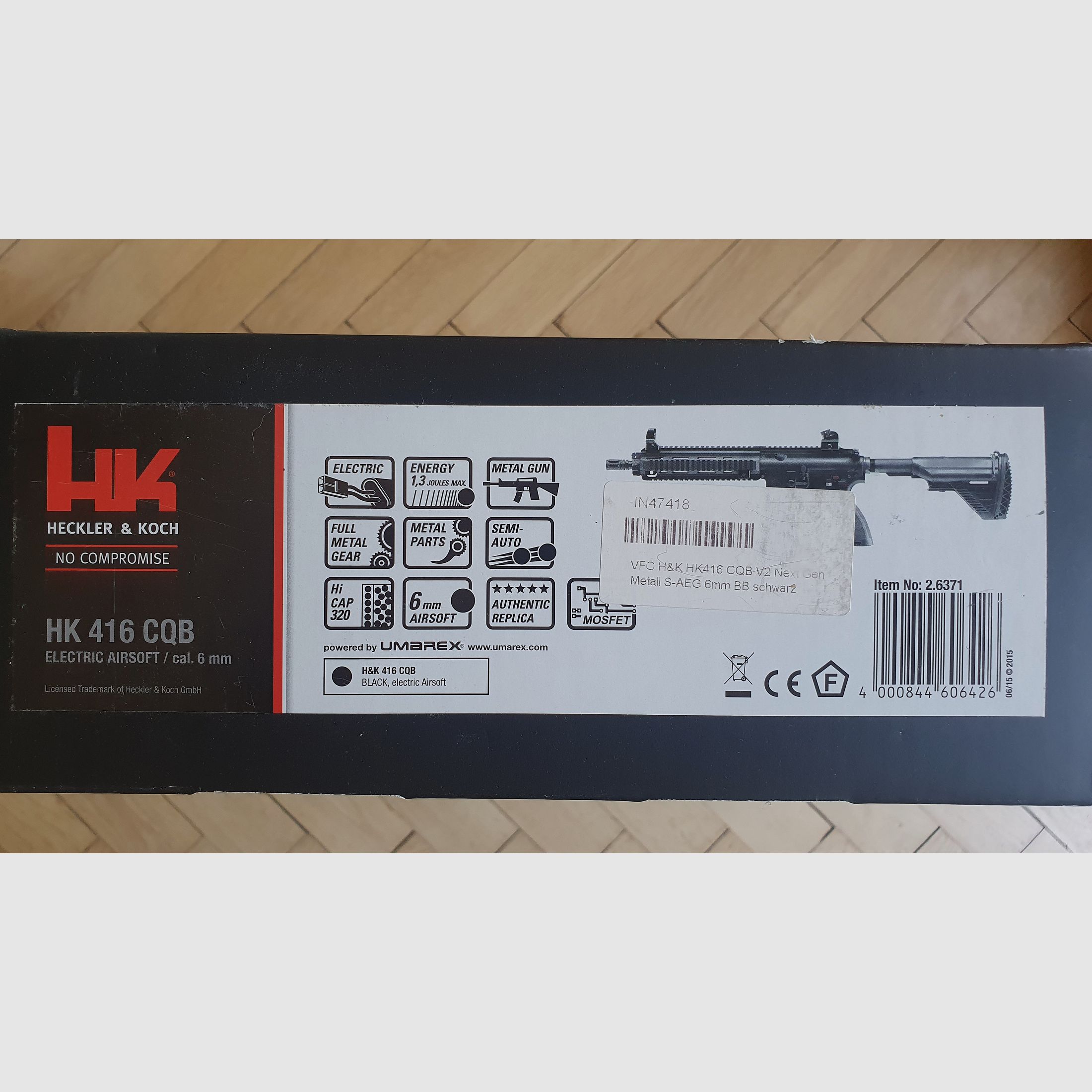 HK 416D CQB Airsoft VFC S-AEG  Top Zustand
