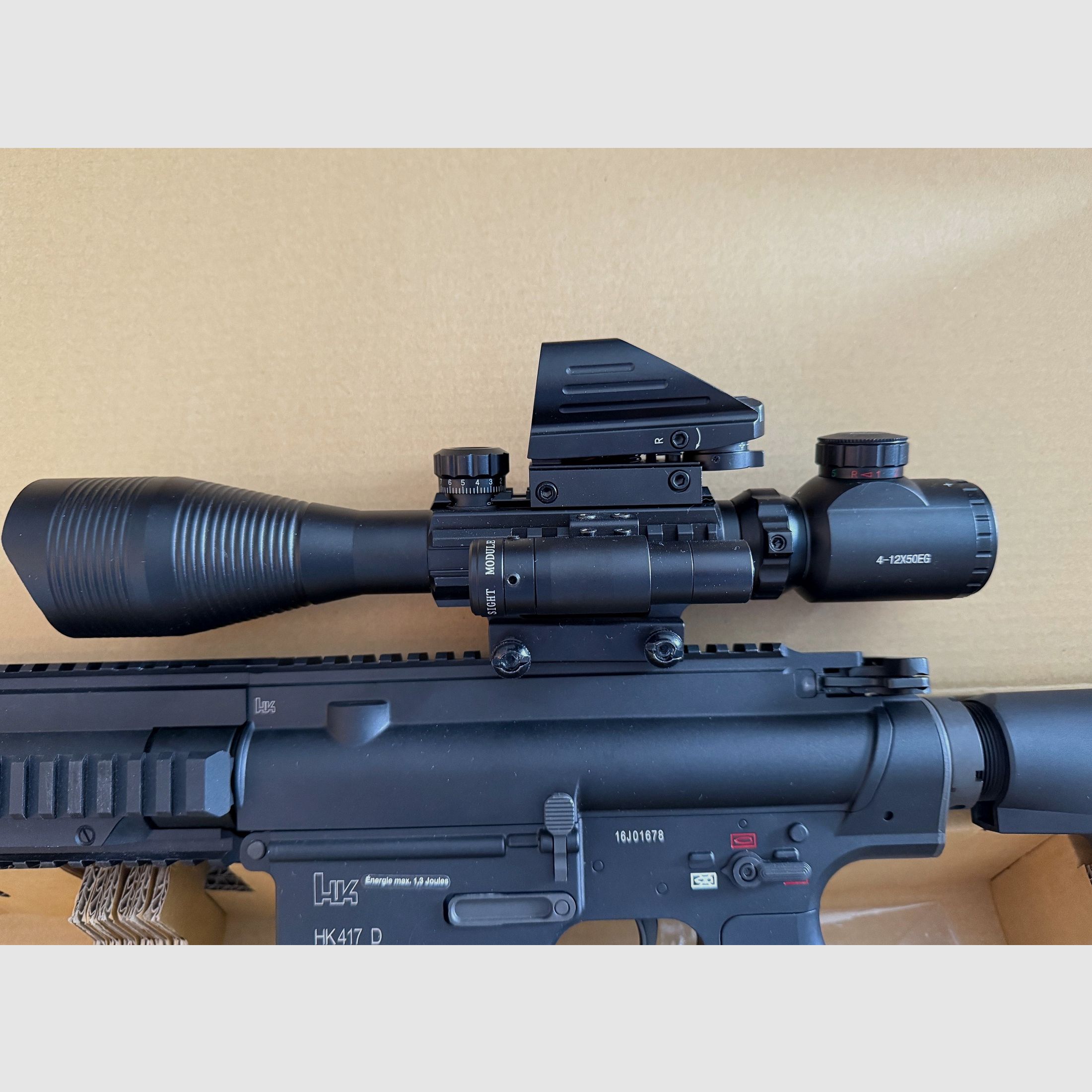 VFC Heckler & Koch HK471D S-AEG inkl. 4-12x50 Zielfernrohr beleuchtet Entfernungsmesser