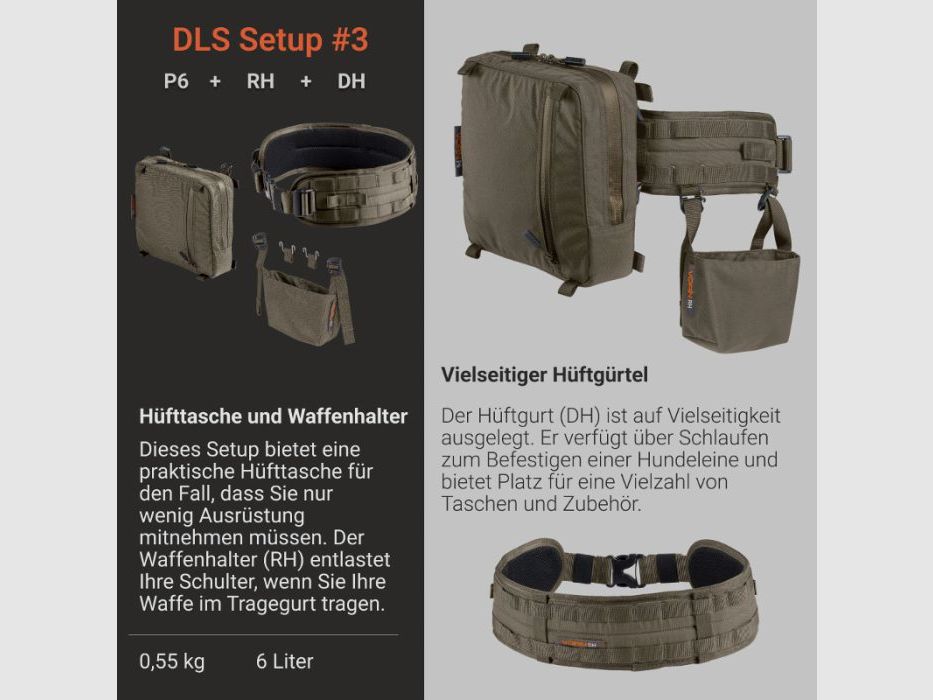 Vorn P6 Bag fog green 6l, image 3 of 8