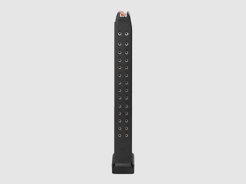 Glock Magazin 33rd 9mm Para 33 Schuss Zubringer Orange, Bild 2 von 2