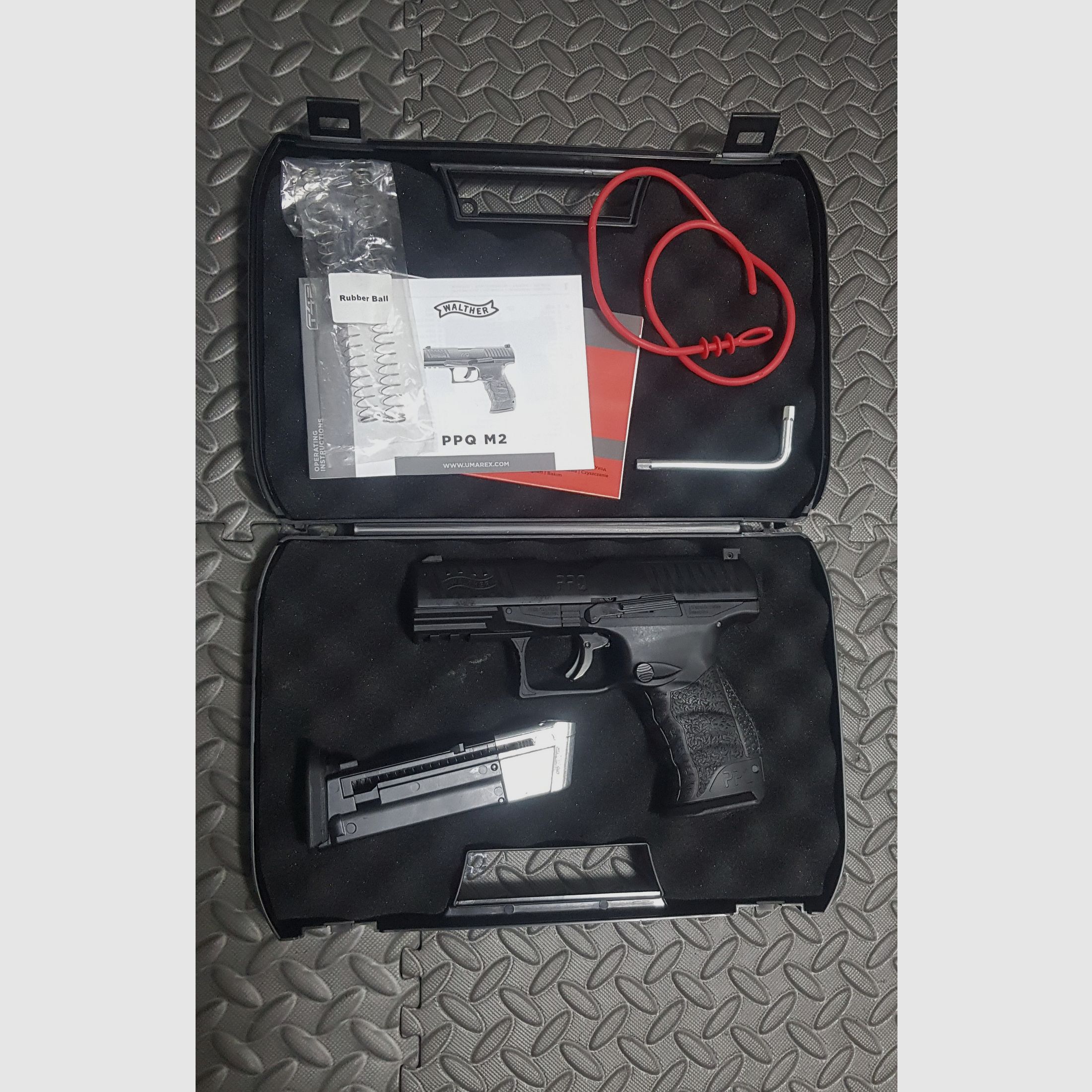 Co2 RAM Walther PPQ Cal. 43 Umarex training pistol real action marker paintball