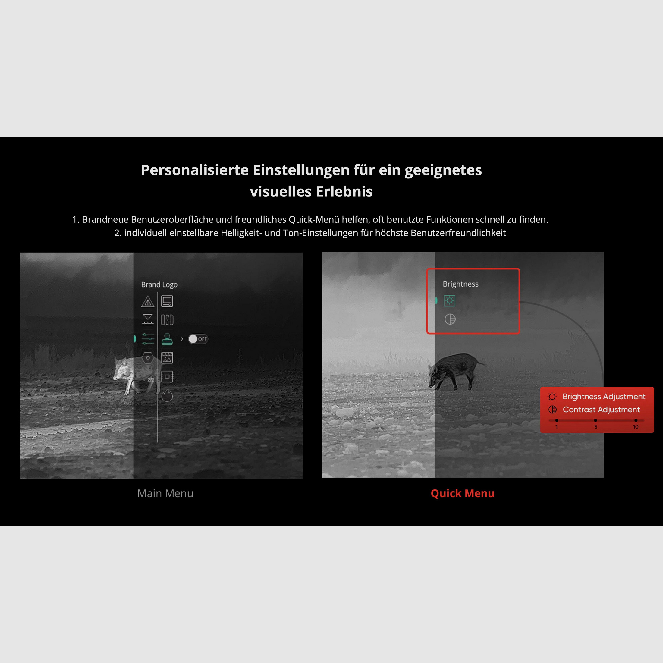 Hikmicro 50-2-085 Clip-On Thunder TQ35C 2.0 Wärmebildvorsatzgerät 640 x 512 12µm weniger als 20 mK