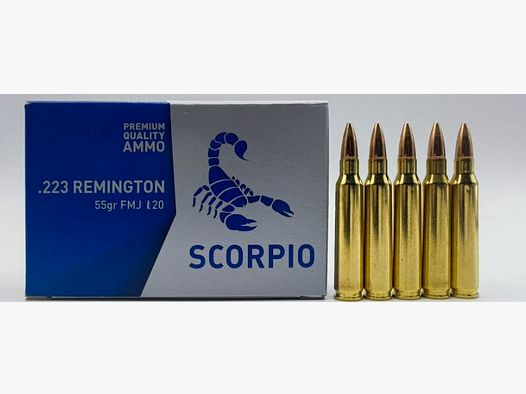 STV Scorpio .223 Rem FMJ 55 grs 1000 colpi - .223 Rem.
