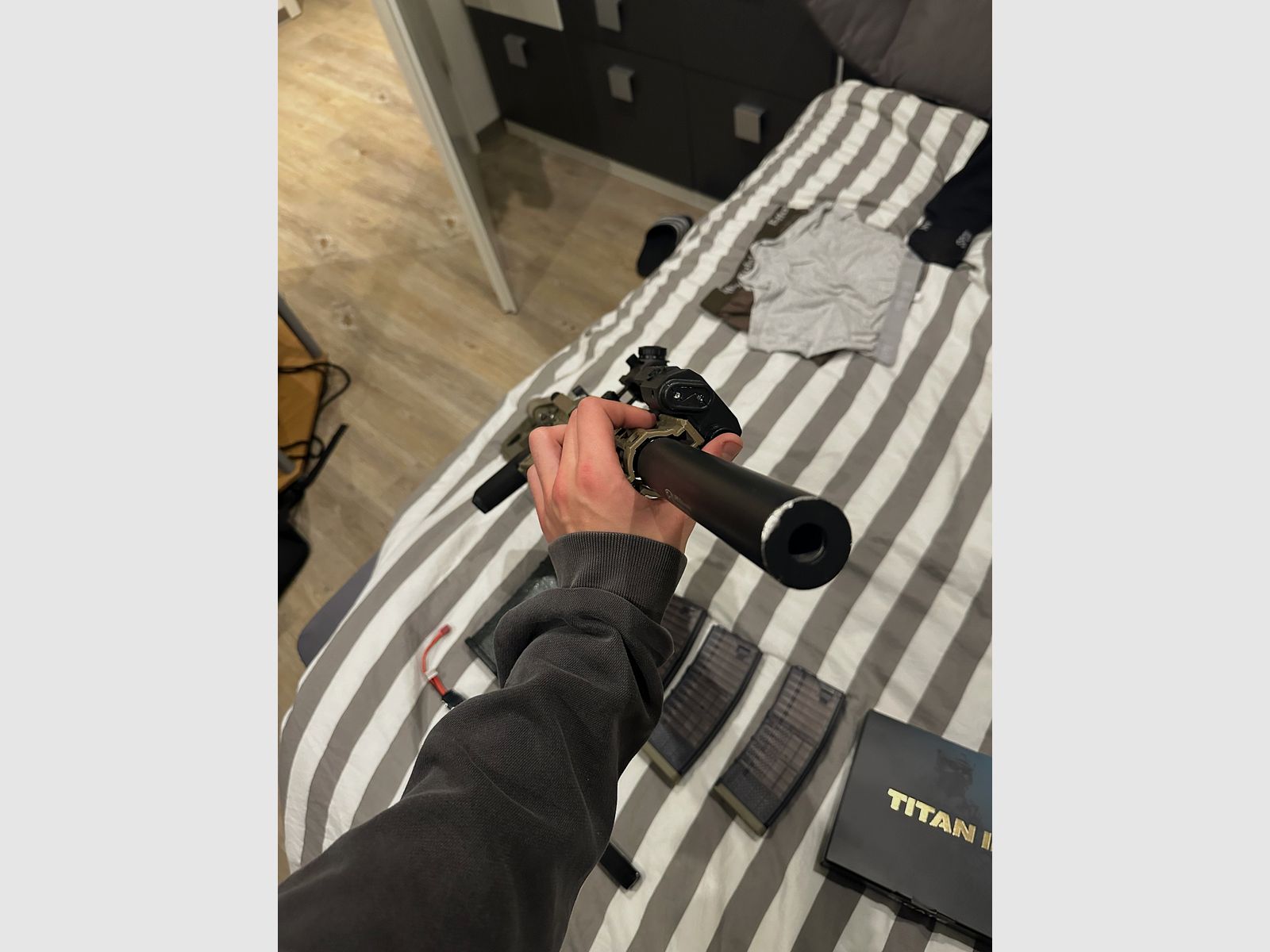 Tippman Comando fully tuned with battery etc.