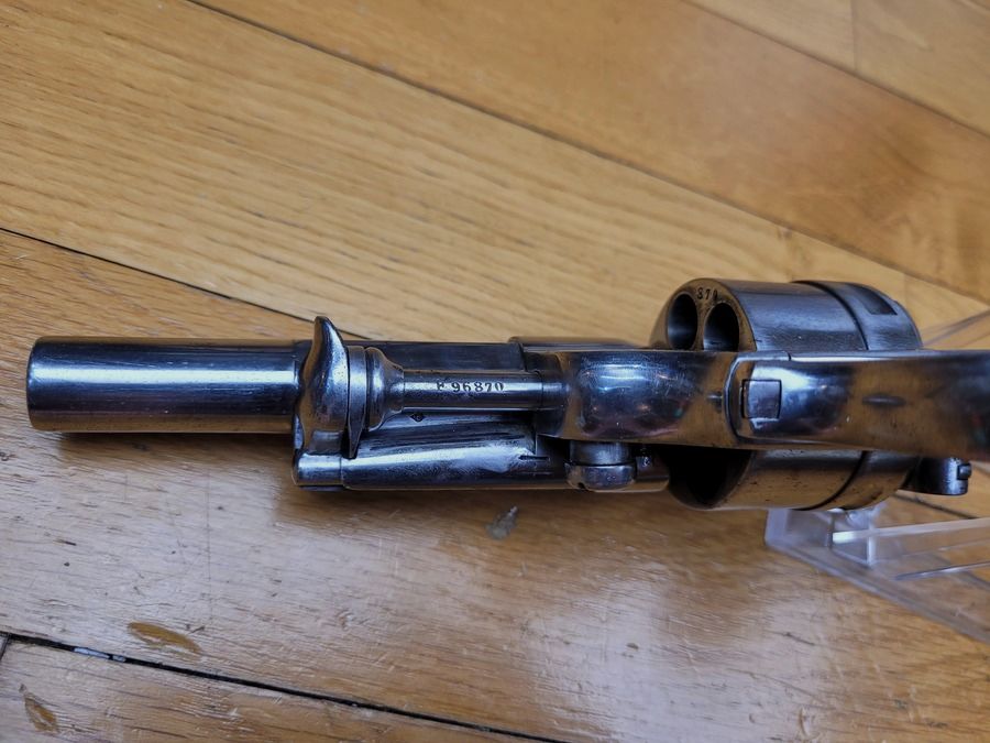 Sehr schöner Dienstrevolver Mod 1873 11mm73 – vollständig monomatrikulier – noch strohgelb – Top Zustand!, Bild 34 von 36