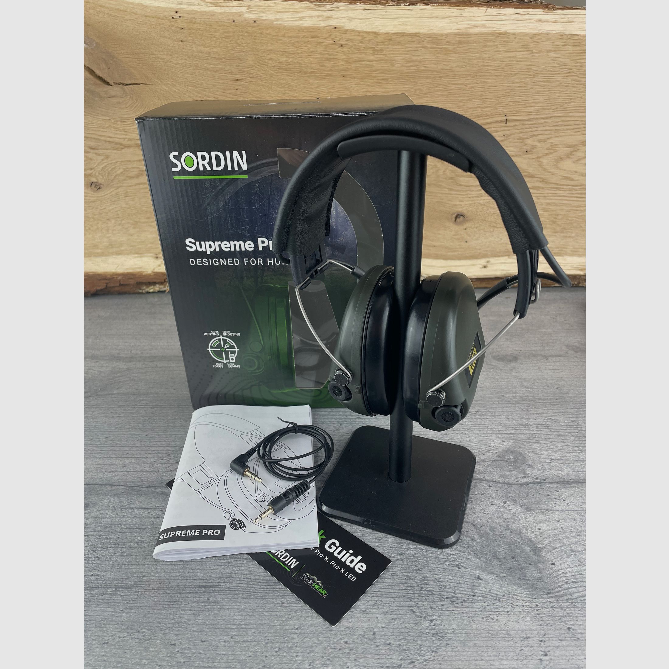 BWare Sordin 75302-X/L-S Elektronischer Gehörschutz Supreme Pro X Headband Grün