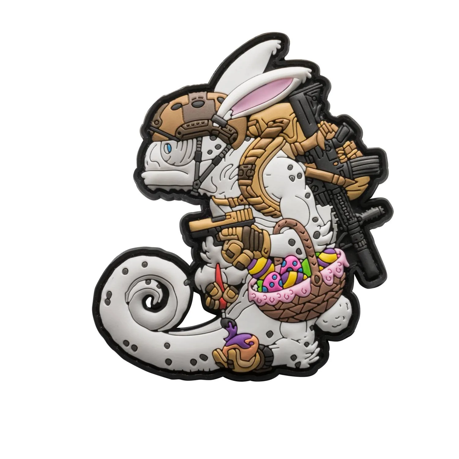 Helikon-Tex - Chameleon Easter Operator Emblem - White / Coyote A - OD-CEO-RB-2011A