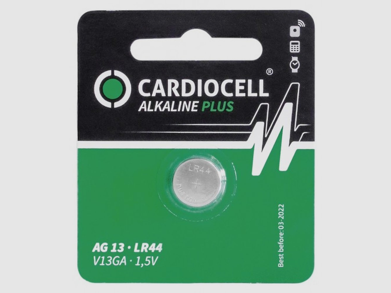 Cardiocell LR44 Plus (V13GA/A76) in 1er-Blister