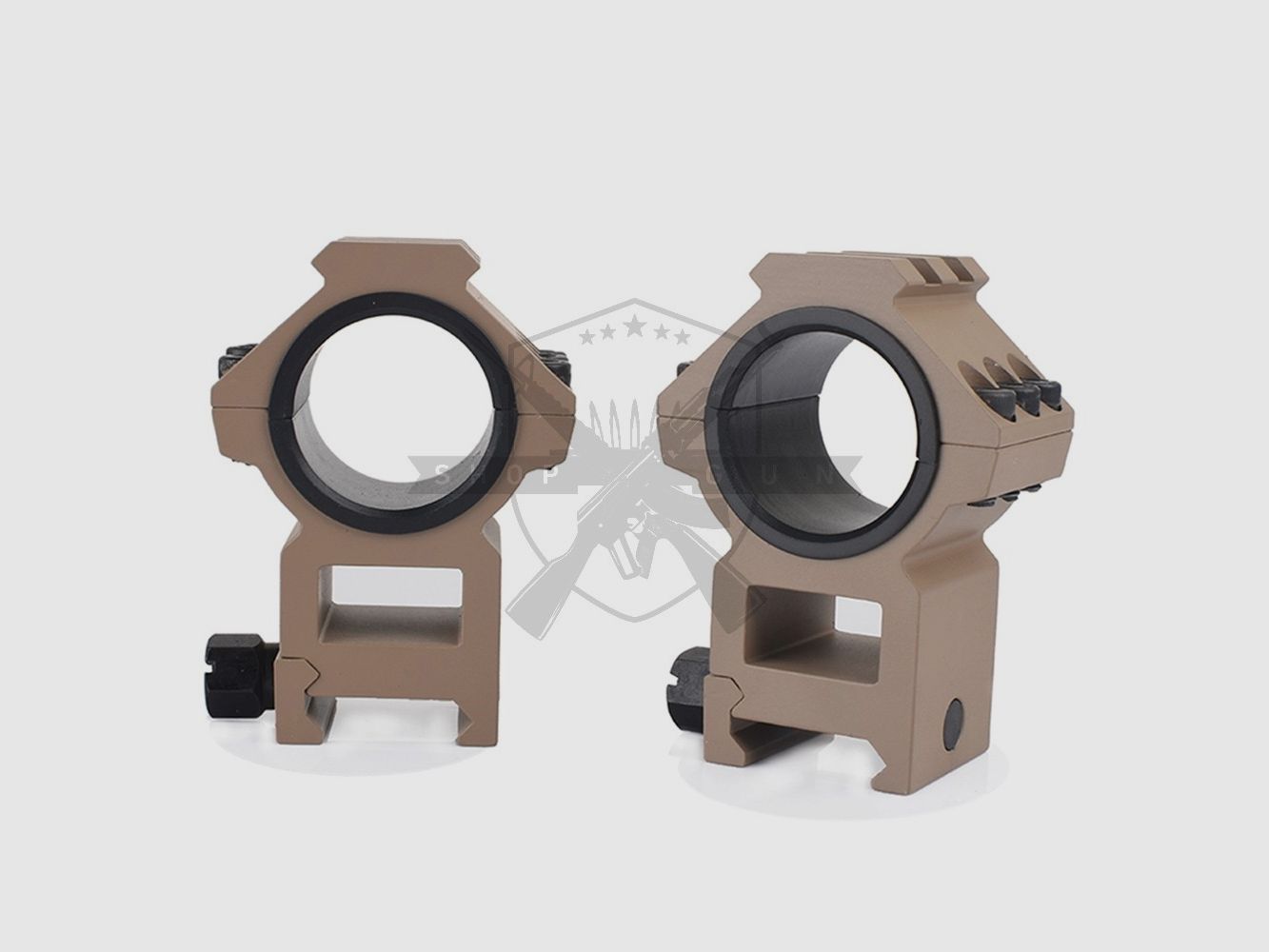 Top railed 25.4mm-30mm Fernrohrmontage (2-er Set) (TAN)