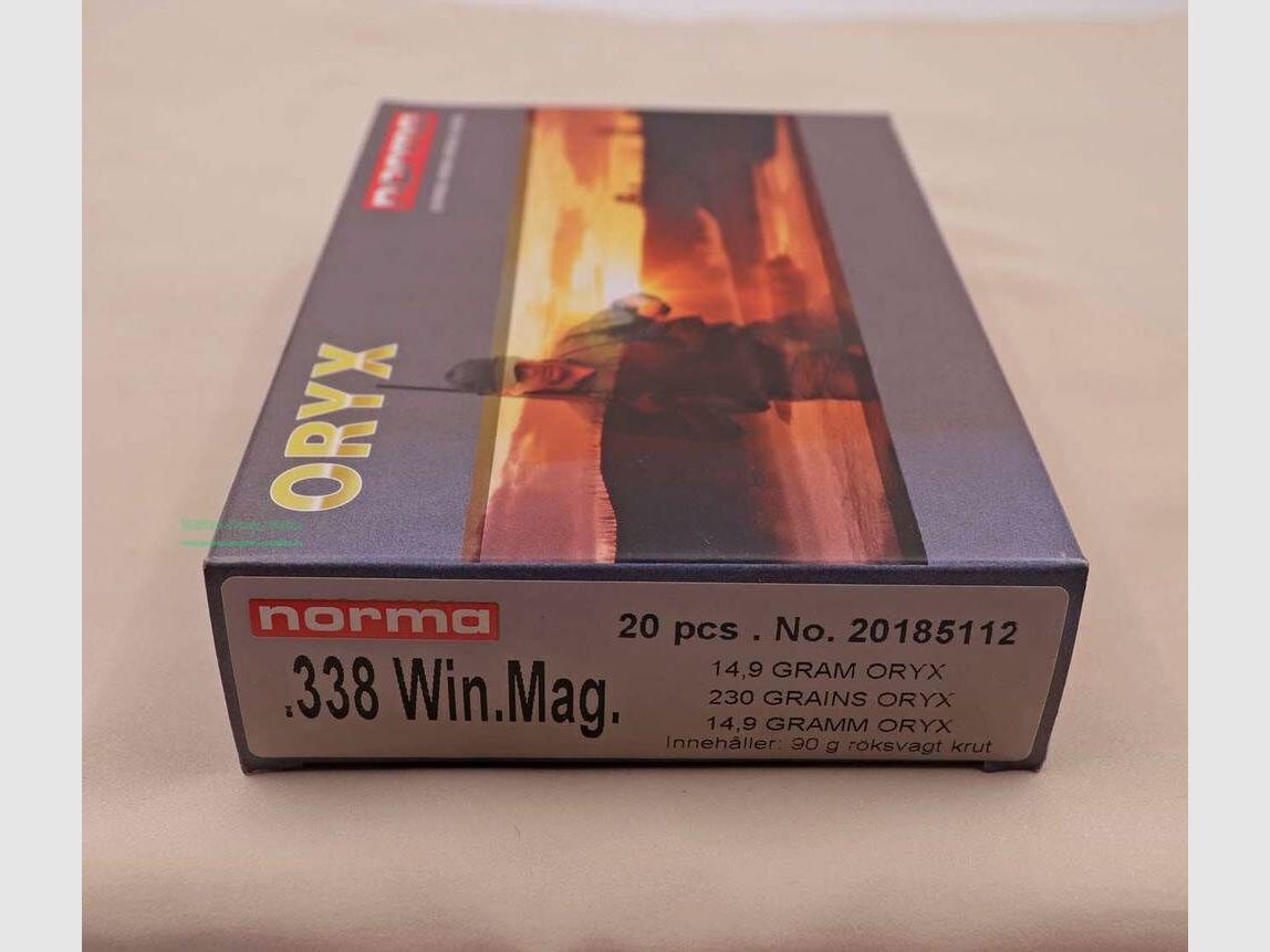 Norma Büchsenpatronen .338WinMag