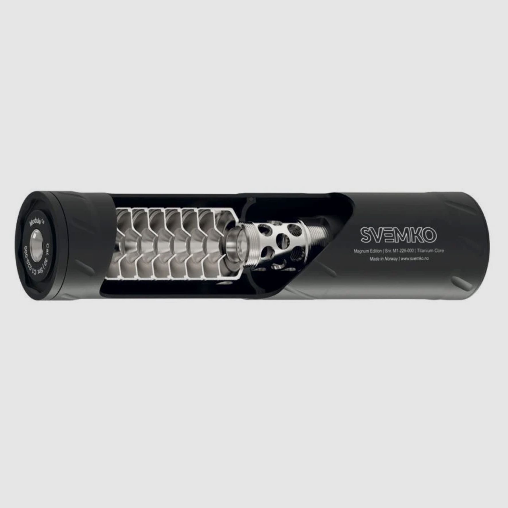 SVEMKO silencer Magnum Quick Mount caliber 8 mm without adapter muzzle thread