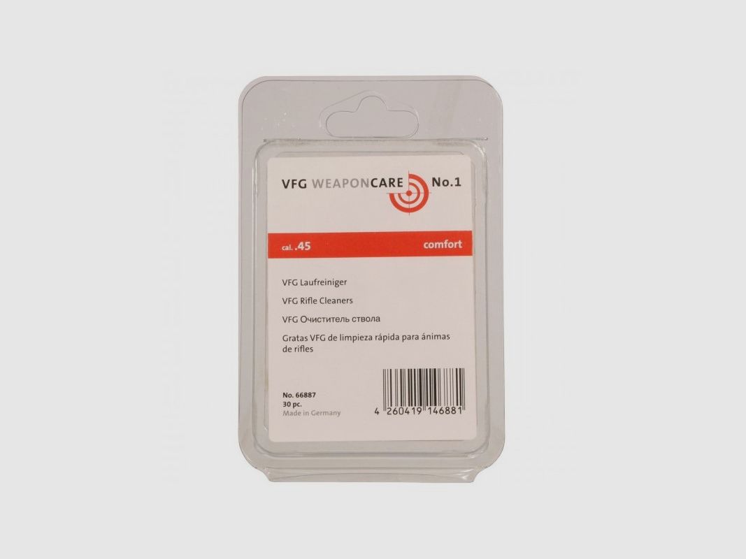 VFG ŚRODEK DO CZYSZCZENIA LUF 45 30 SZT