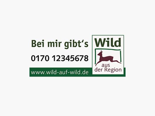 Auto-Magnettafel-Set "Bei mir gibt's Wild"